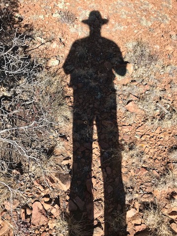 I took my shadow for a walk today